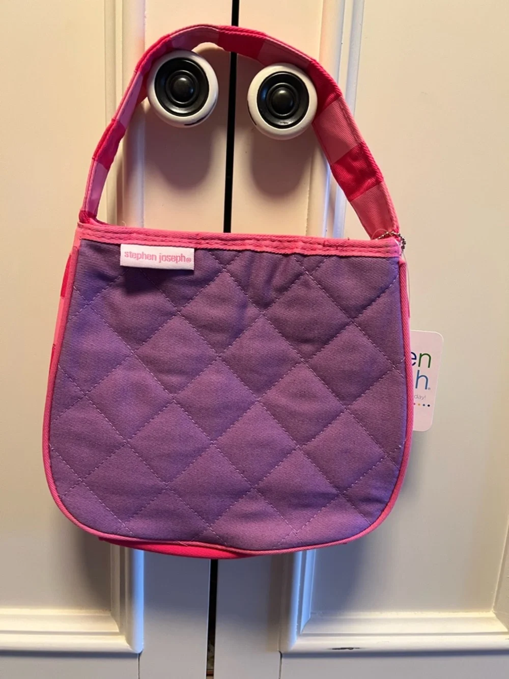 Stephen Joseph Kids Quilted Pink & Purple Butterfly Bag - Personalized Kinsley - Picture 2 of 4